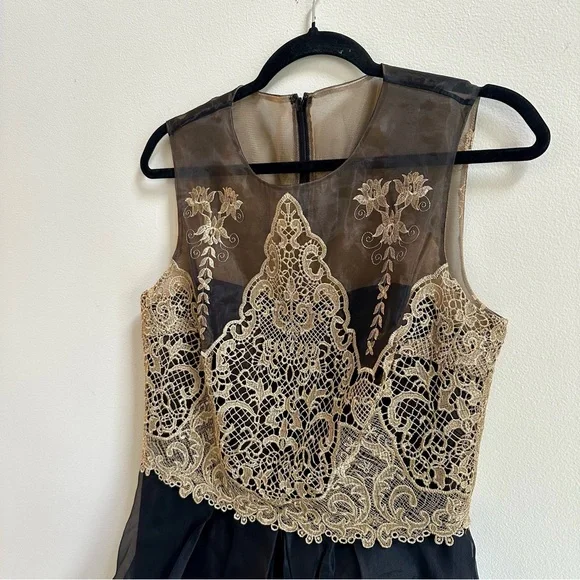 Y2K Marchesa Notte Black and Gold Dress Y2K Marchesa Notte Black and Gold Dress